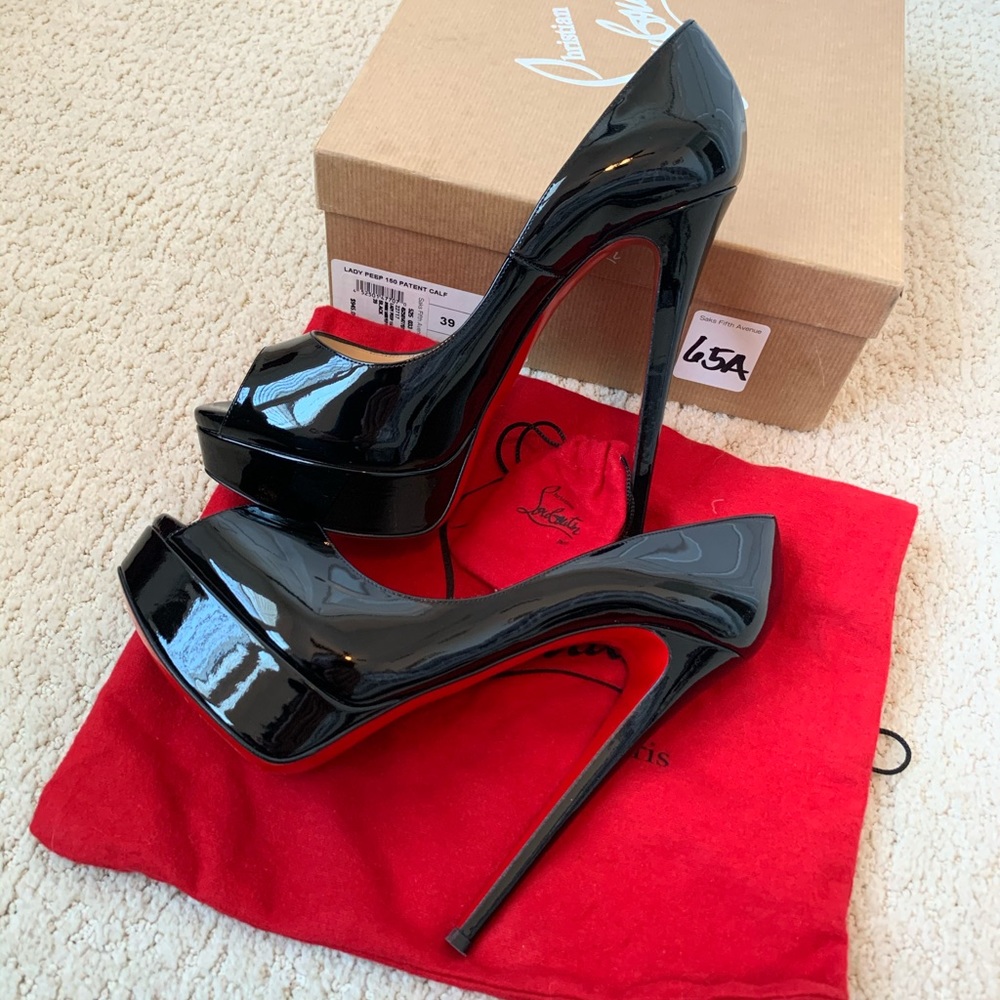 💃🏻 Christian Louboutin Lady Peep 150 Black